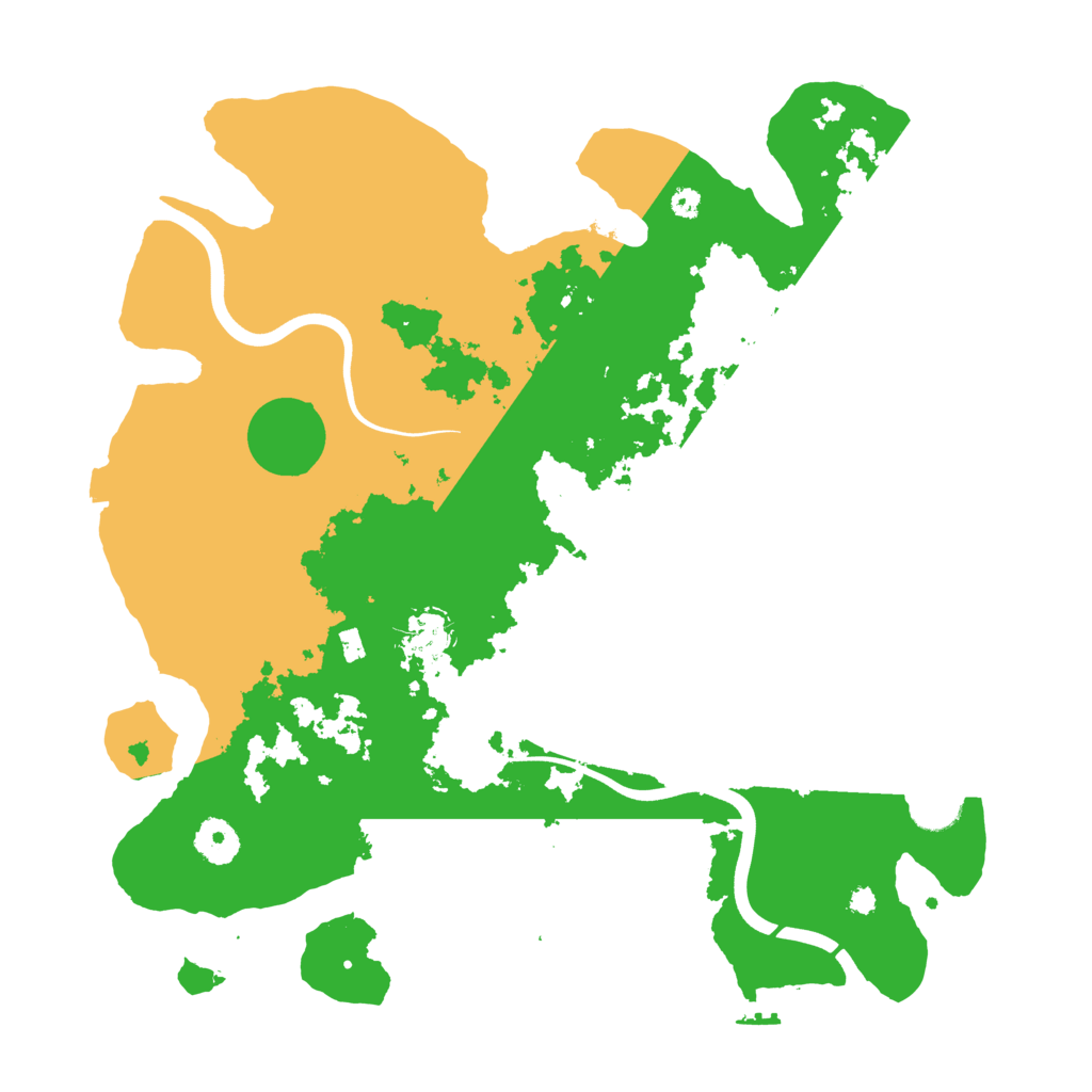 Biome Rust Map: Procedural Map, Size: 3700, Seed: 1276017302