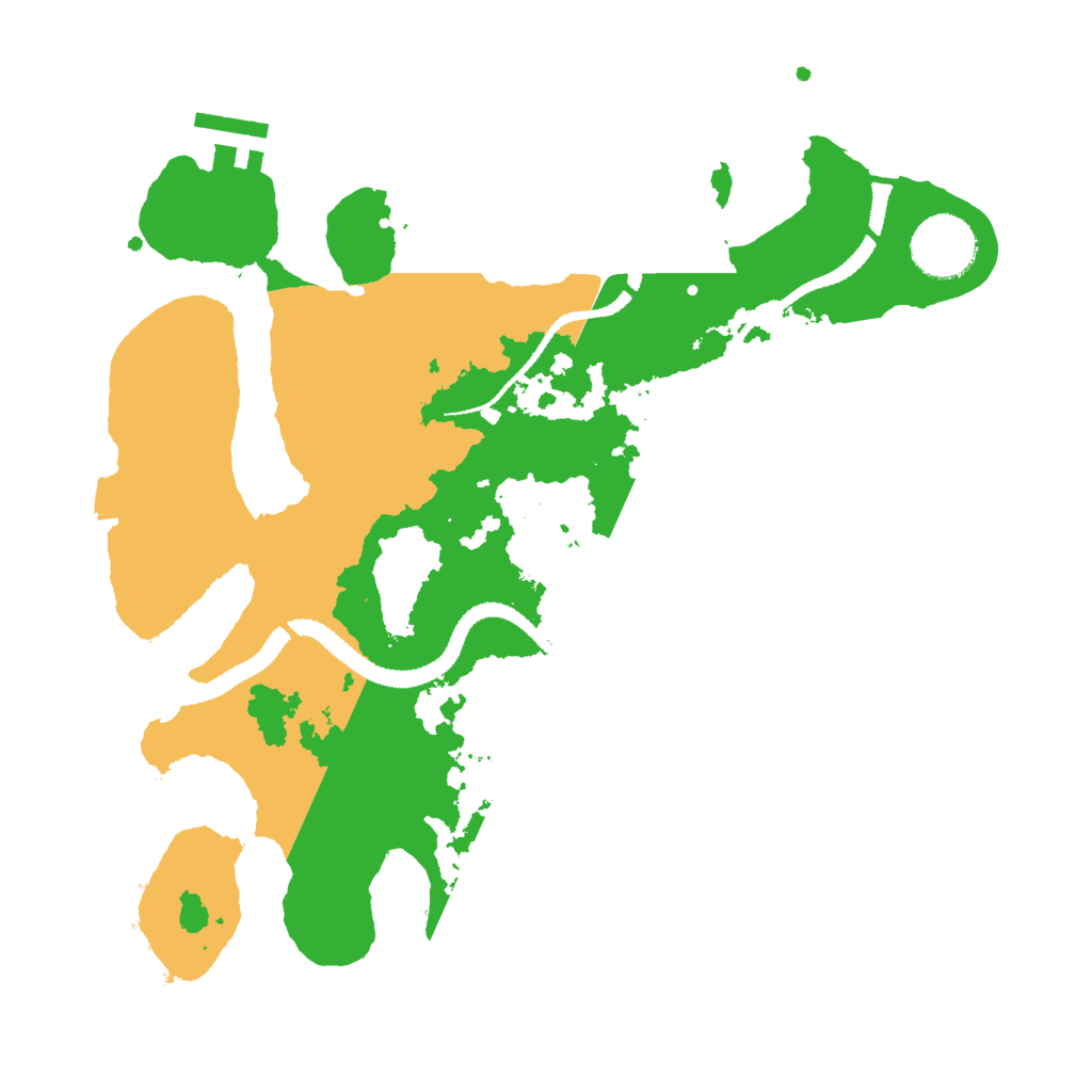 Biome Rust Map: Procedural Map, Size: 3000, Seed: 625676773