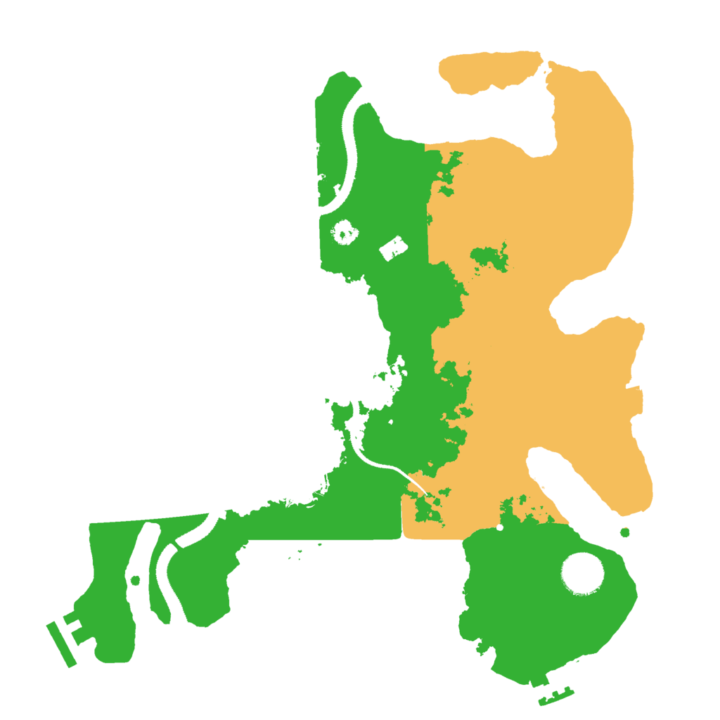 Biome Rust Map: Procedural Map, Size: 3000, Seed: 1099159105