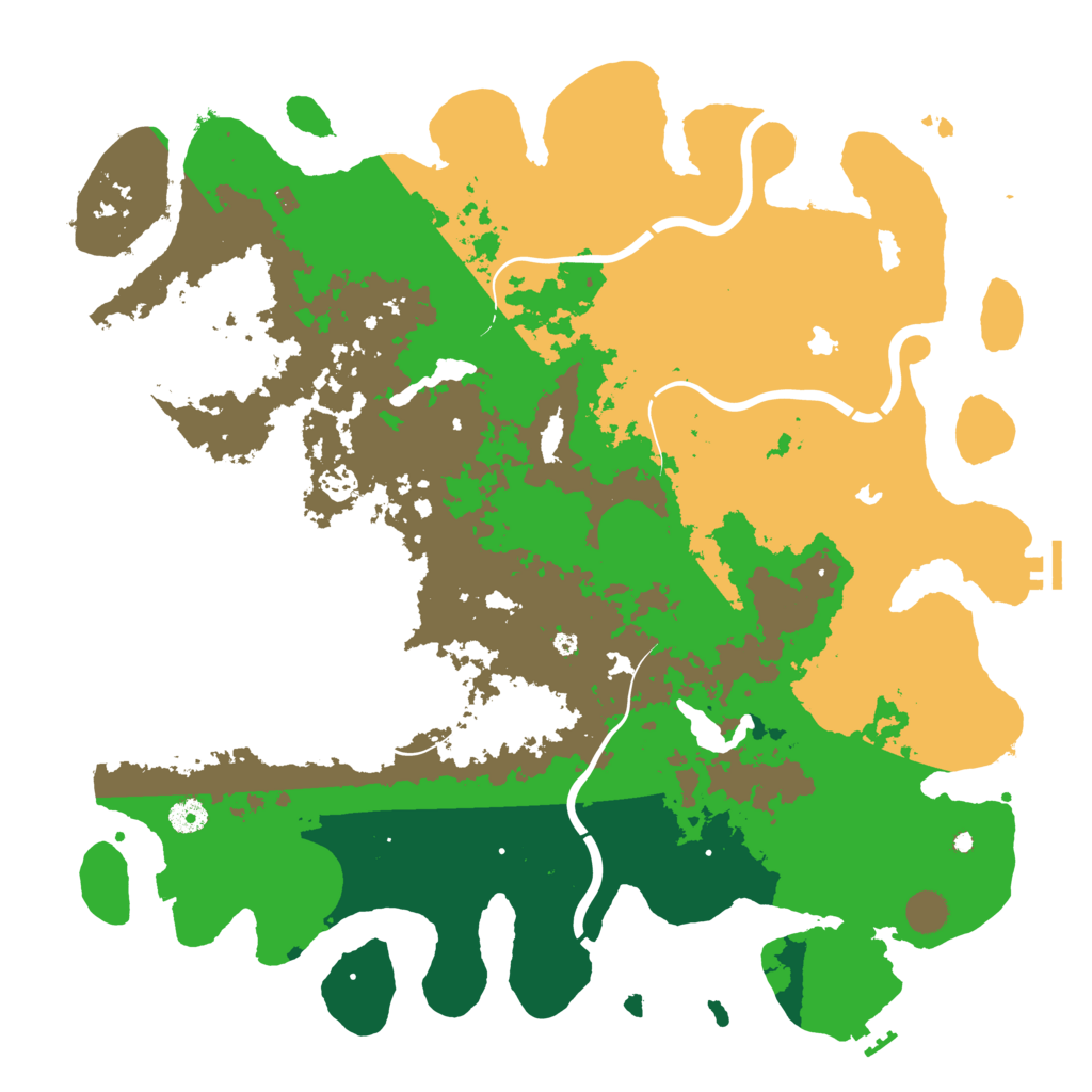 Biome Rust Map: Procedural Map, Size: 4500, Seed: 69213789