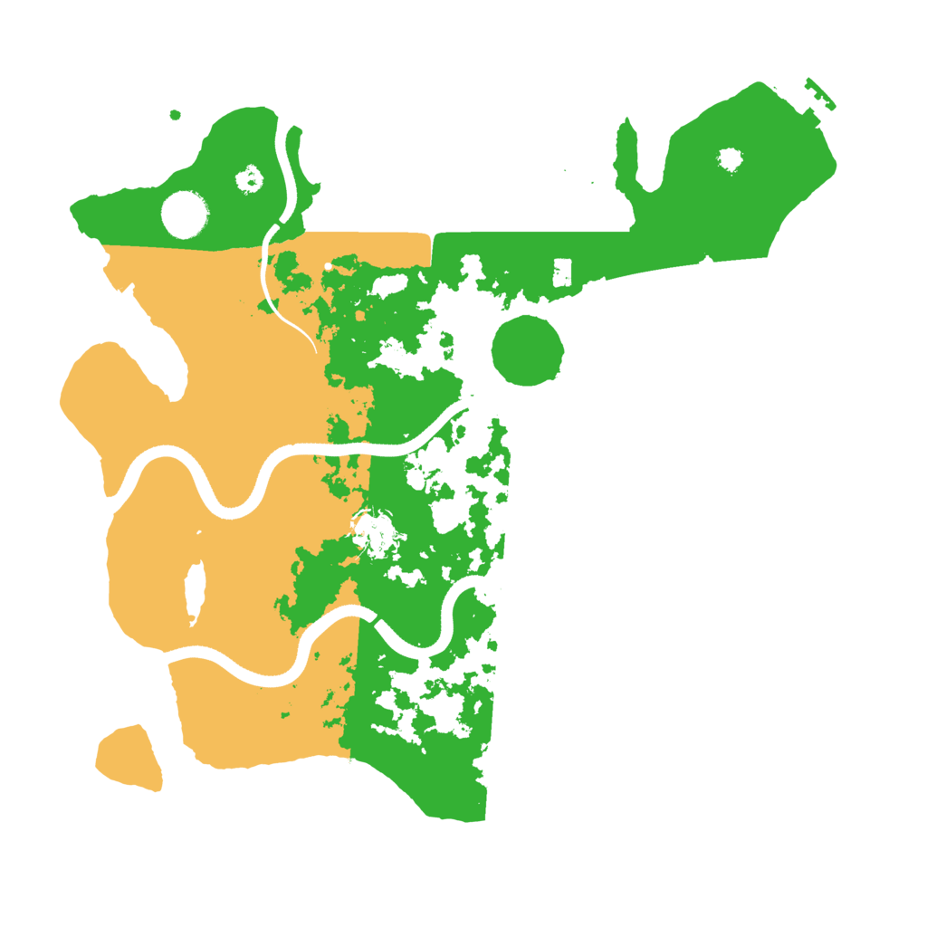Biome Rust Map: Procedural Map, Size: 3500, Seed: 471083