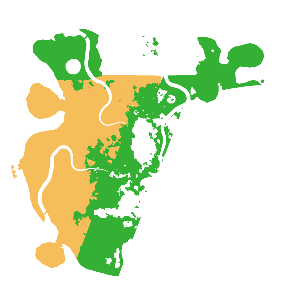 Biome Rust Map: Procedural Map, Size: 3500, Seed: 35325
