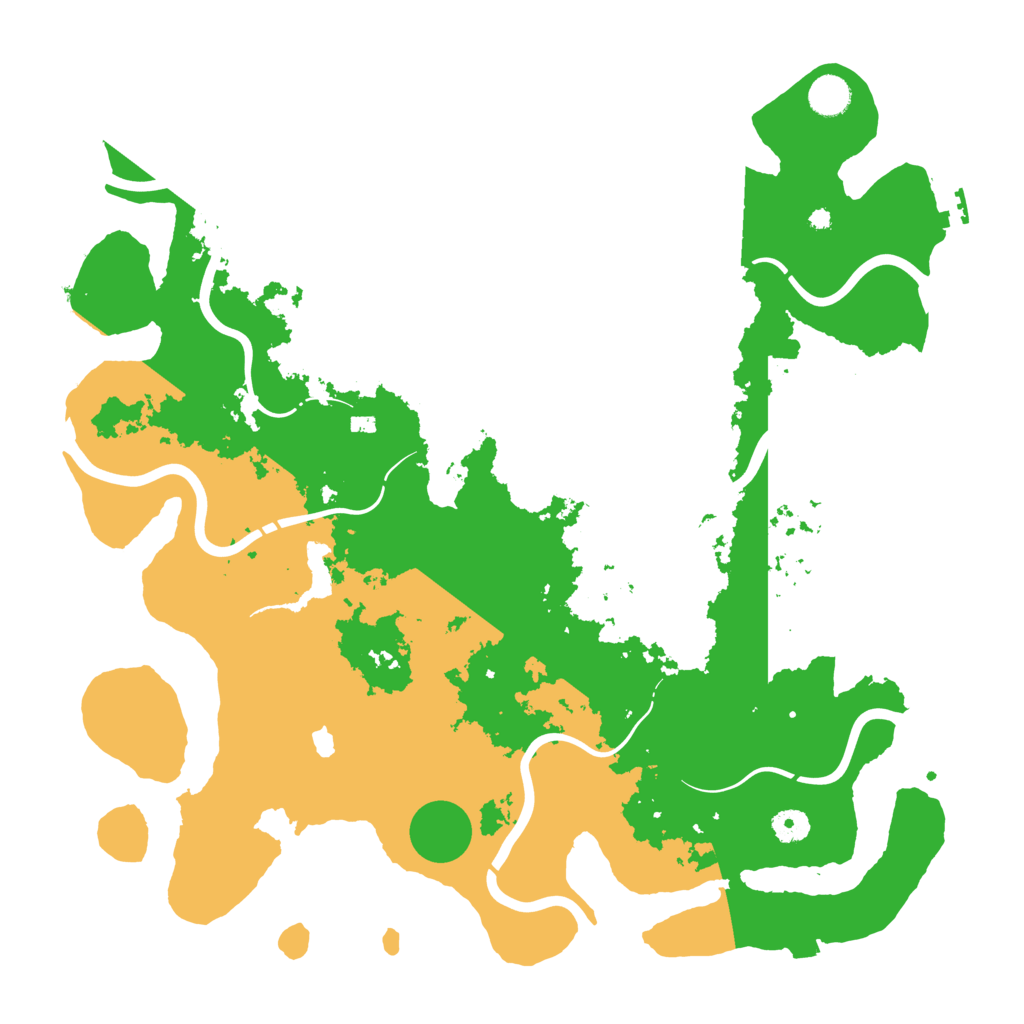 Biome Rust Map: Procedural Map, Size: 4350, Seed: 1668133490