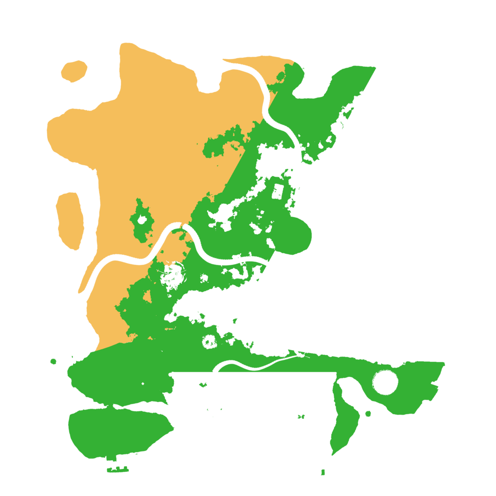 Biome Rust Map: Procedural Map, Size: 3500, Seed: 406531