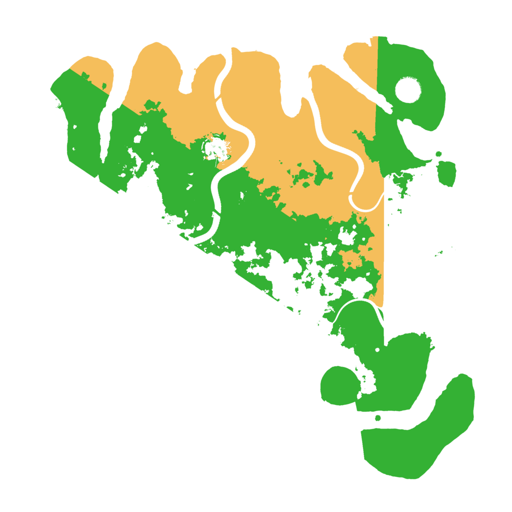 Biome Rust Map: Procedural Map, Size: 3500, Seed: 72331