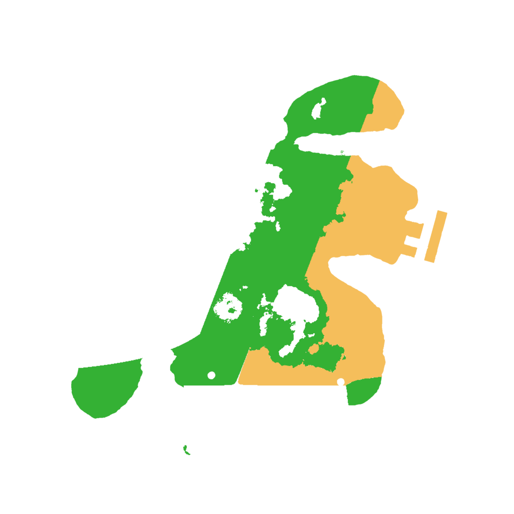 Biome Rust Map: Procedural Map, Size: 2000, Seed: 149795359