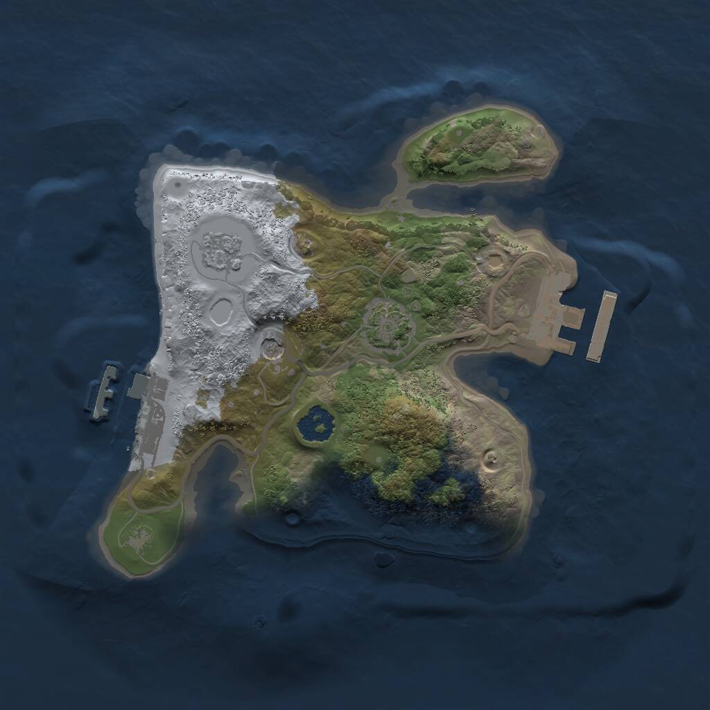 Rust Map: Procedural Map, Size: 2000, Seed: 149795359, 6 Monuments