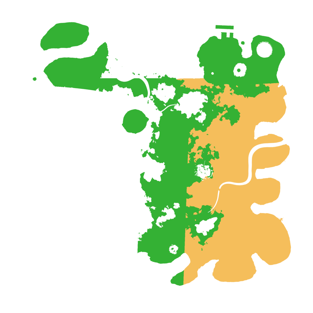 Biome Rust Map: Procedural Map, Size: 3500, Seed: 226089