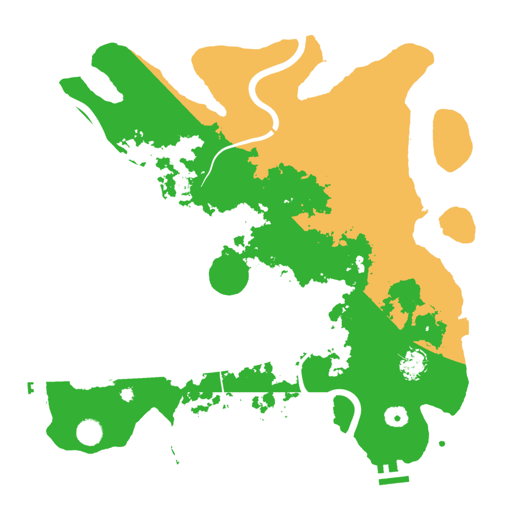 Biome Rust Map: Procedural Map, Size: 3500, Seed: 259890