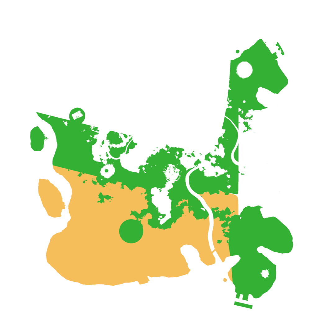 Biome Rust Map: Procedural Map, Size: 3500, Seed: 19919