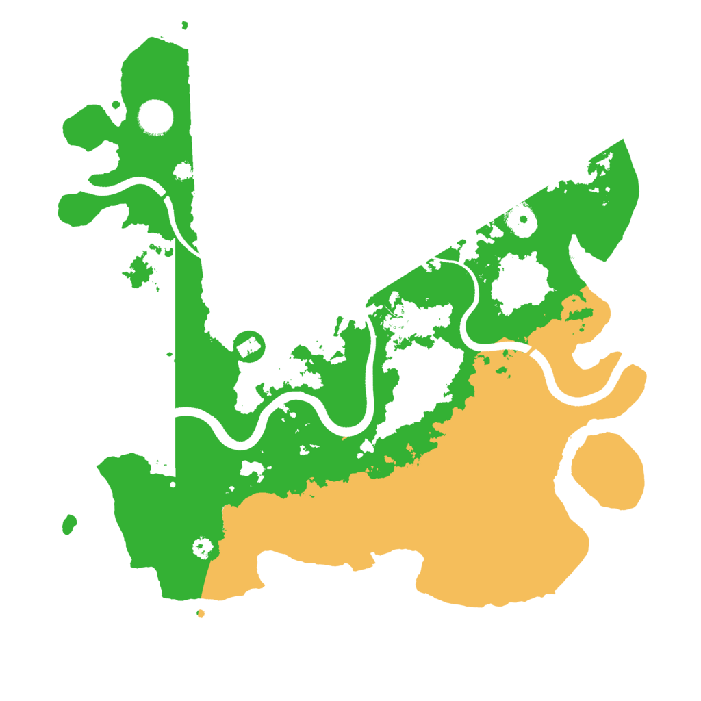Biome Rust Map: Procedural Map, Size: 3500, Seed: 912956