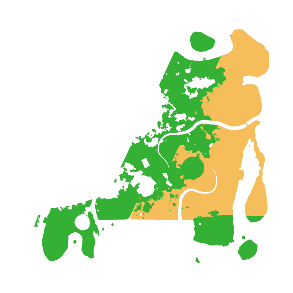 Biome Rust Map: Procedural Map, Size: 3500, Seed: 551462