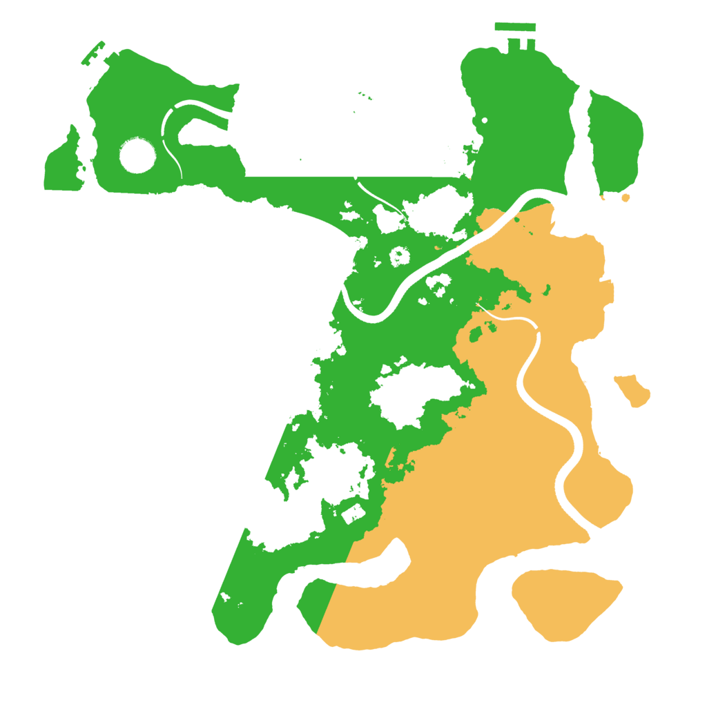 Biome Rust Map: Procedural Map, Size: 3500, Seed: 865390156
