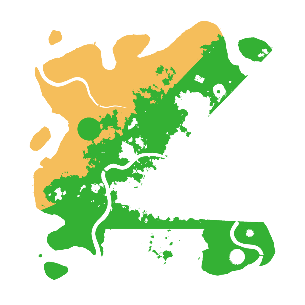Biome Rust Map: Procedural Map, Size: 3500, Seed: 521317886