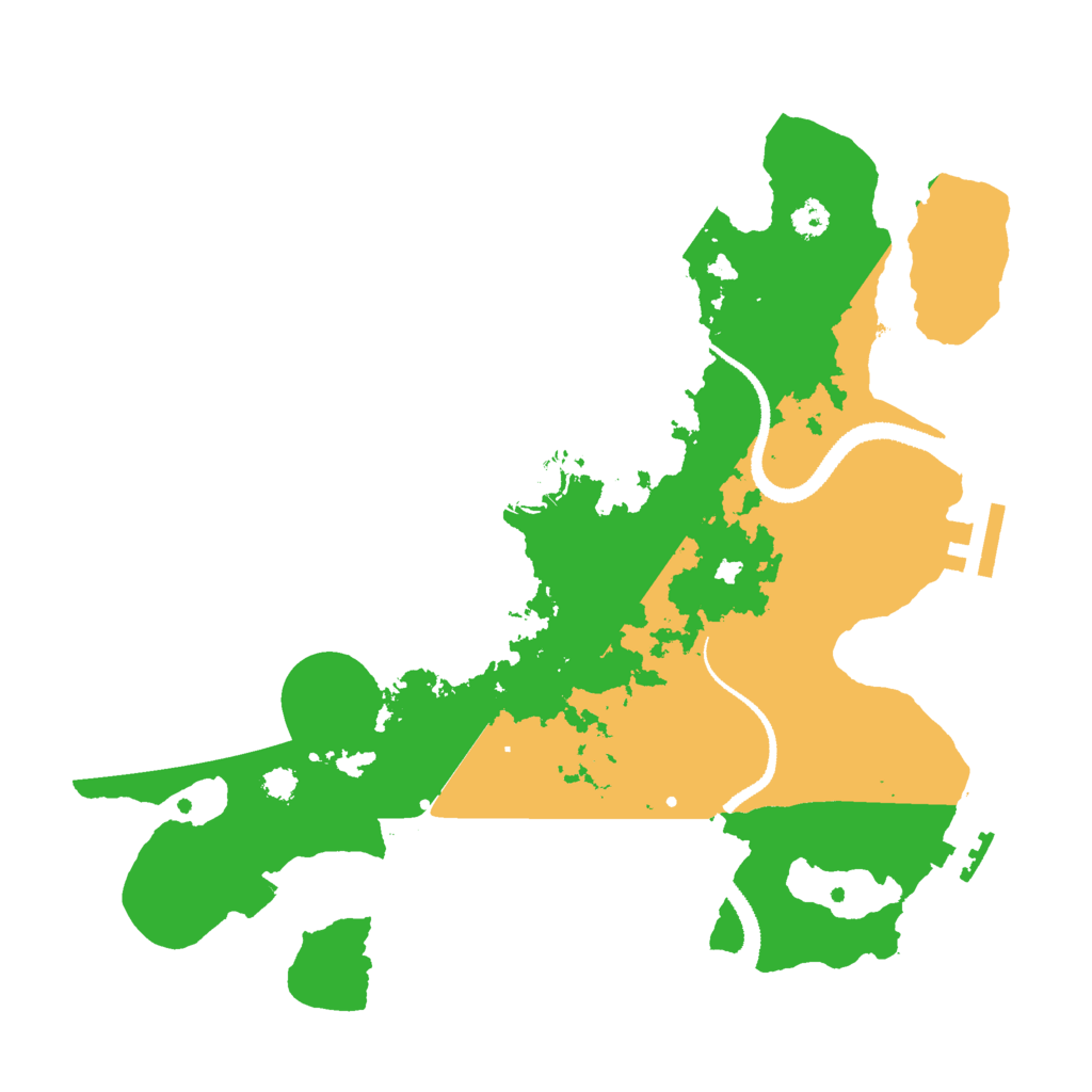 Biome Rust Map: Procedural Map, Size: 3000, Seed: 454520