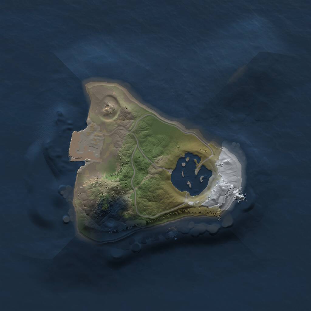 Rust Map: Procedural Map, Size: 1200, Seed: 1042159521, 2 Monuments