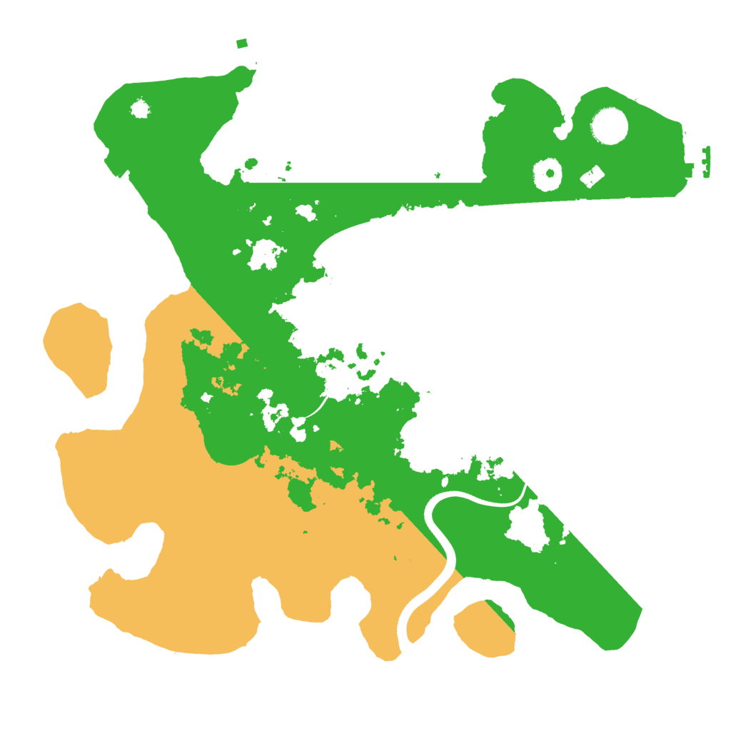 Biome Rust Map: Procedural Map, Size: 3500, Seed: 951147