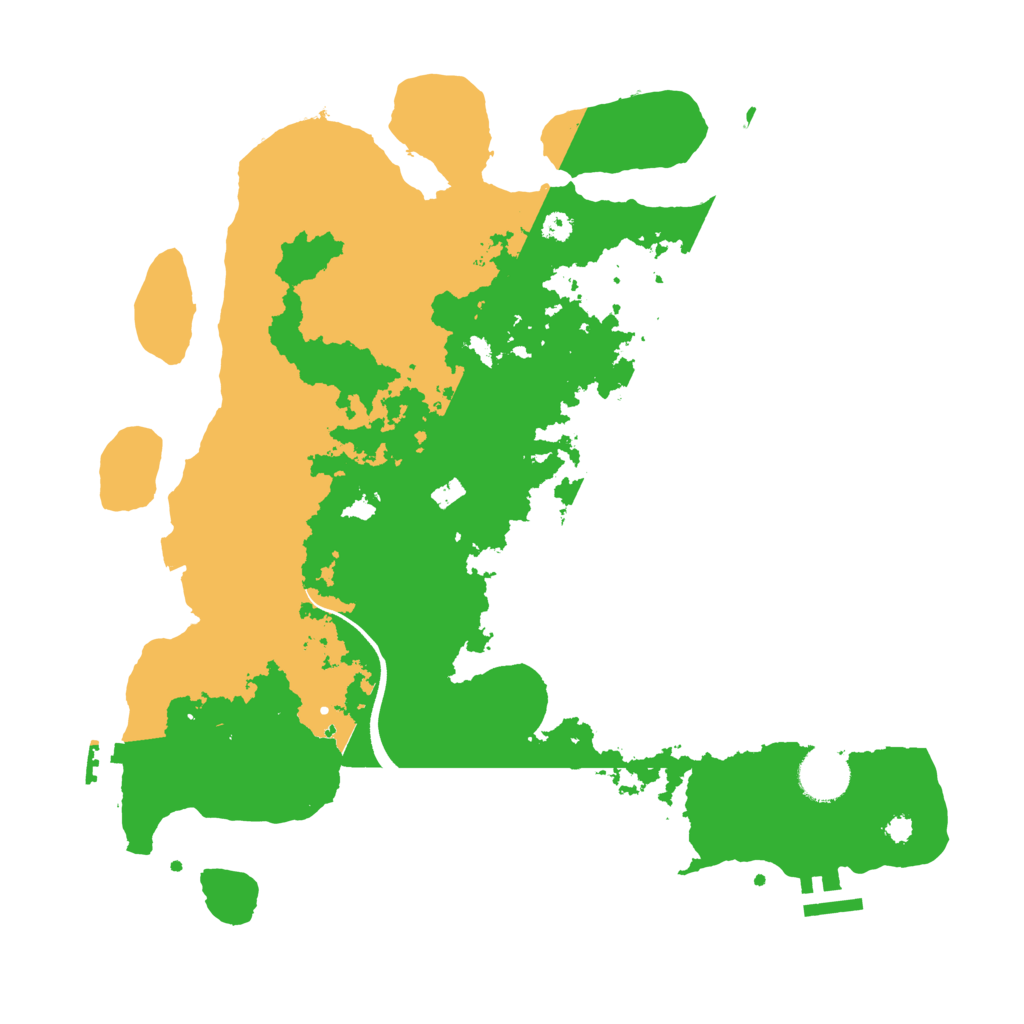 Biome Rust Map: Procedural Map, Size: 3500, Seed: 617100