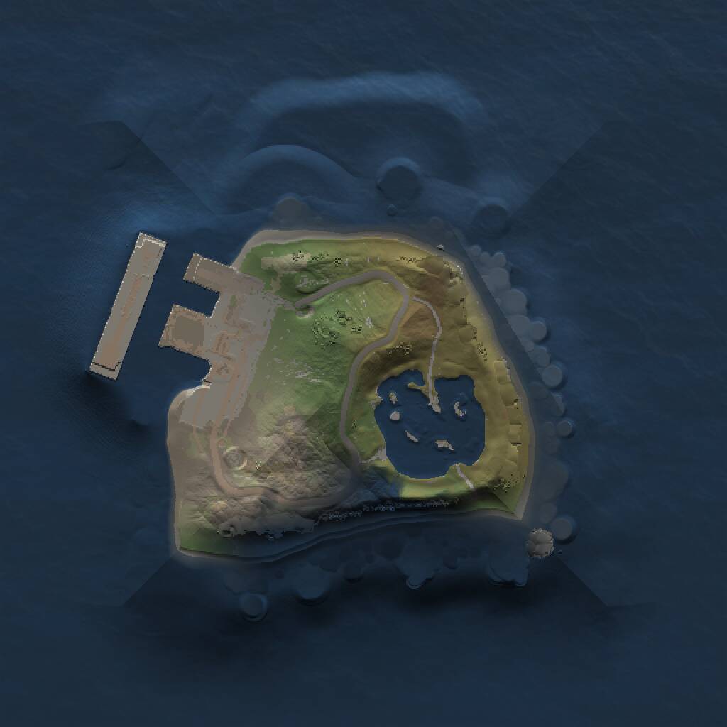 Rust Map: Procedural Map, Size: 1000, Seed: 1215433831, 3 Monuments