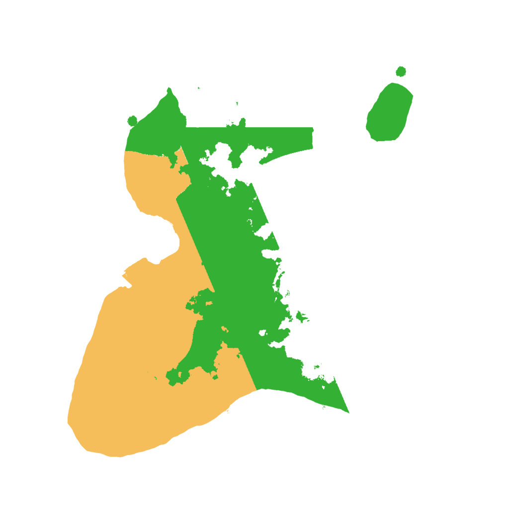 Biome Rust Map: Procedural Map, Size: 2000, Seed: 1929994284