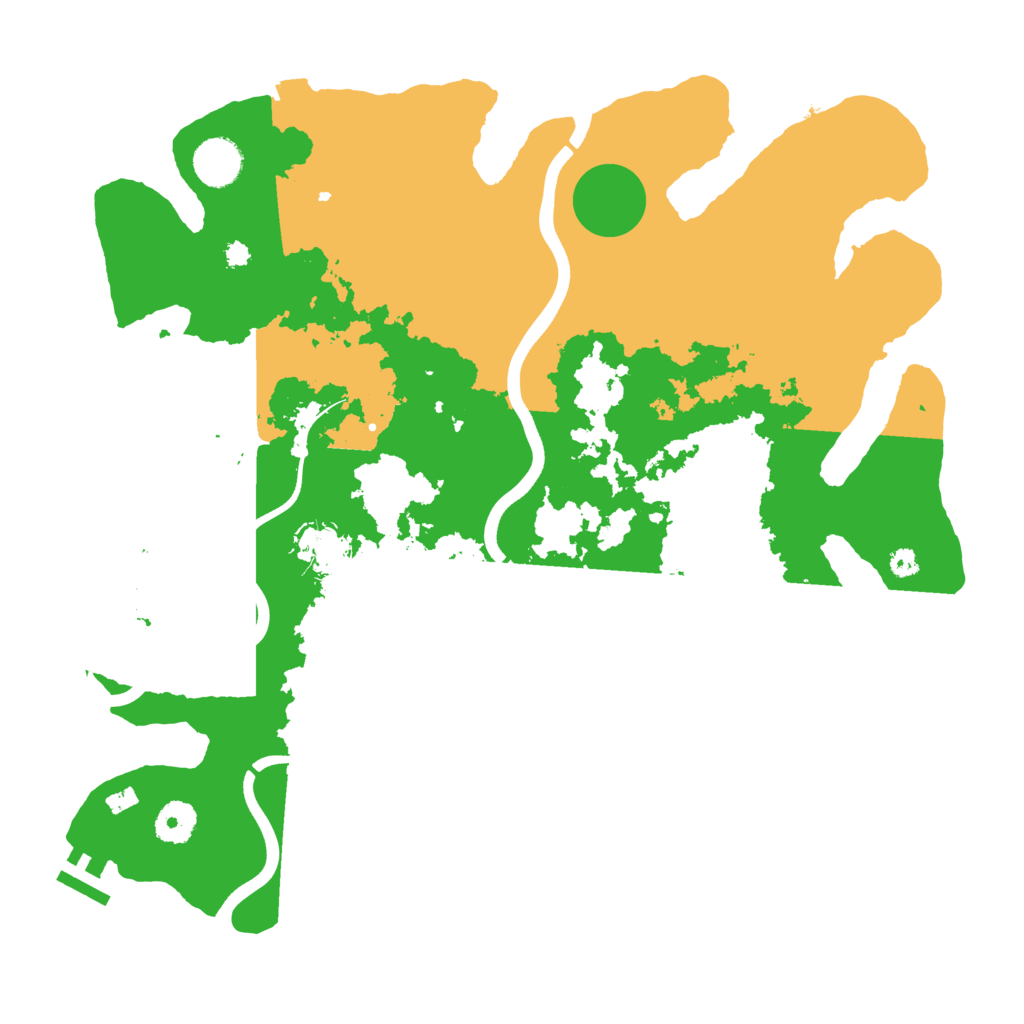 Biome Rust Map: Procedural Map, Size: 3700, Seed: 50061