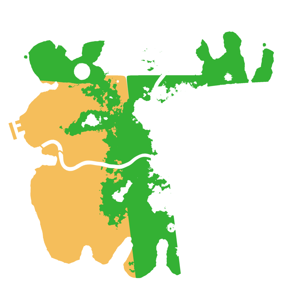 Biome Rust Map: Procedural Map, Size: 3500, Seed: 2113216558