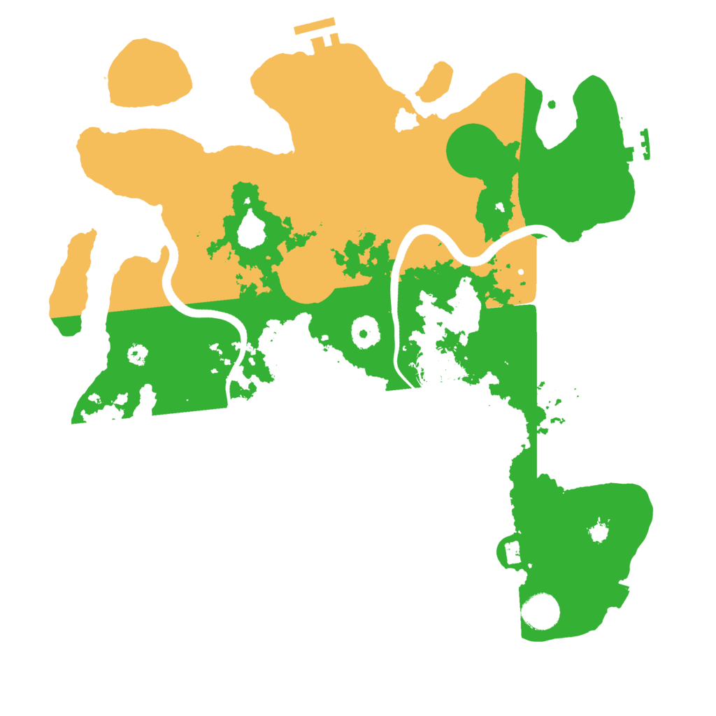 Biome Rust Map: Procedural Map, Size: 3500, Seed: 372971