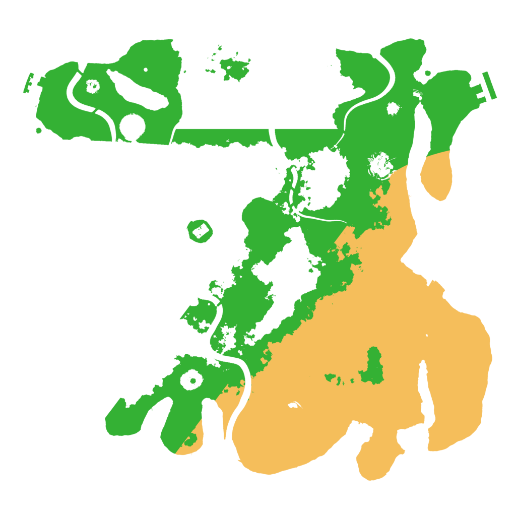 Biome Rust Map: Procedural Map, Size: 3700, Seed: 1621789308