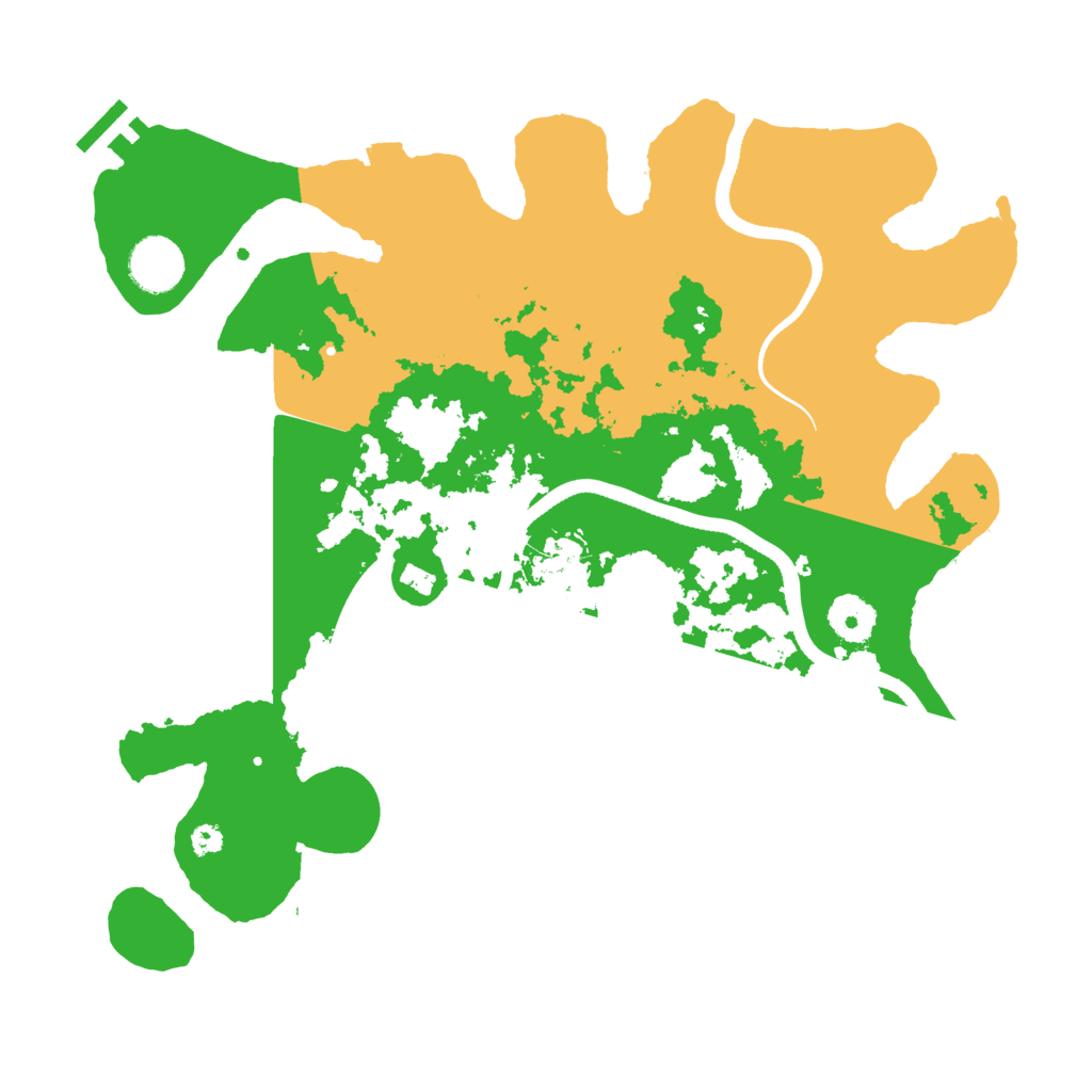 Biome Rust Map: Procedural Map, Size: 3500, Seed: 526334