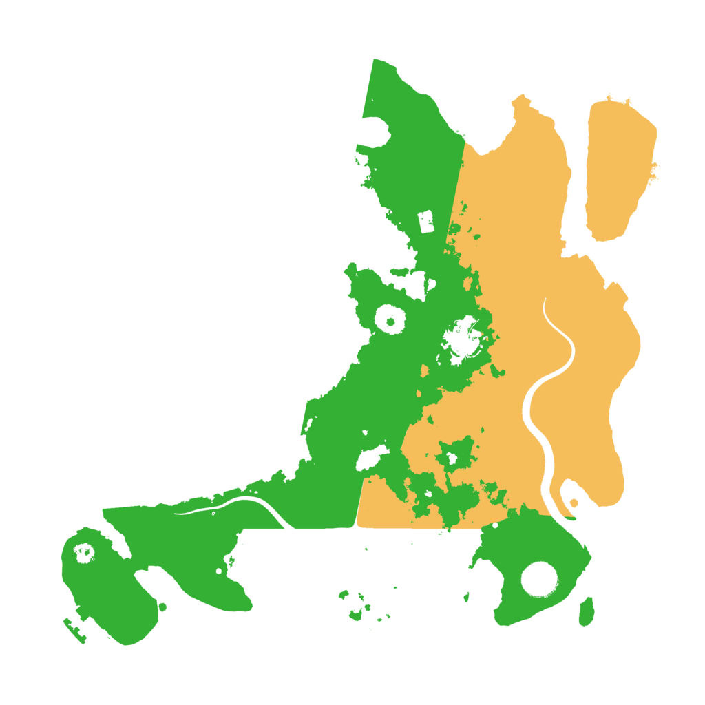 Biome Rust Map: Procedural Map, Size: 3500, Seed: 533849