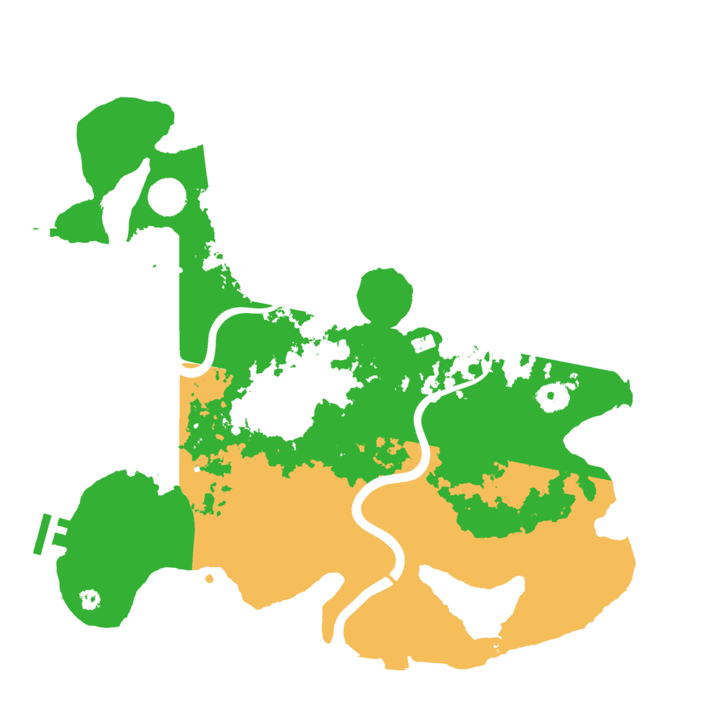 Biome Rust Map: Procedural Map, Size: 3500, Seed: 333500