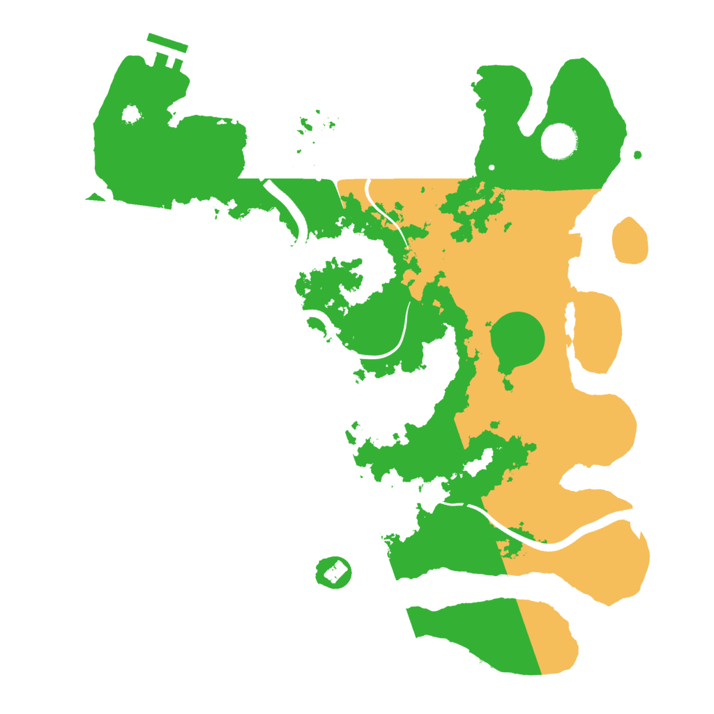 Biome Rust Map: Procedural Map, Size: 3500, Seed: 206806