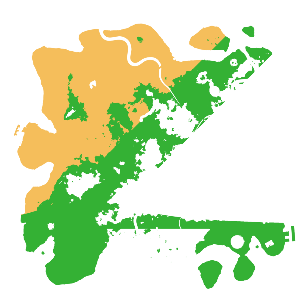 Biome Rust Map: Procedural Map, Size: 4000, Seed: 18777