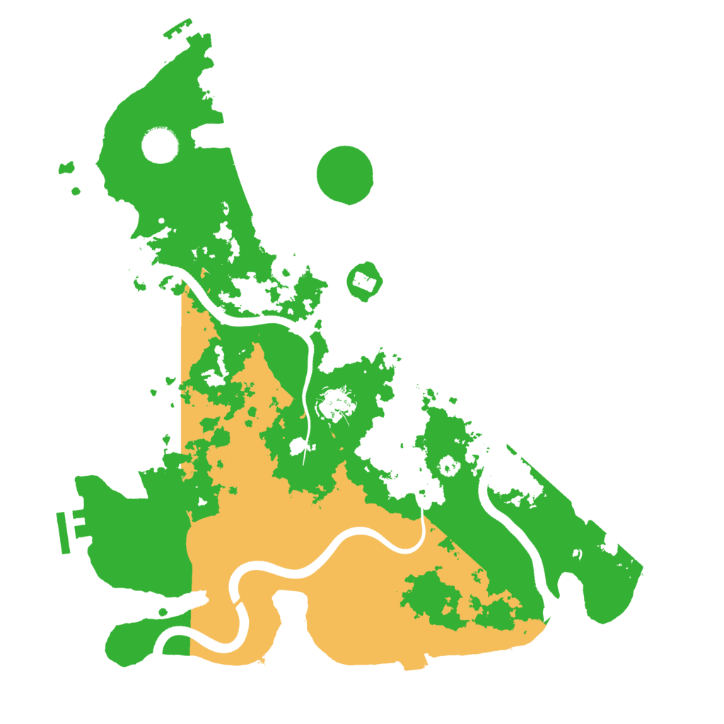 Biome Rust Map: Procedural Map, Size: 3500, Seed: 346616