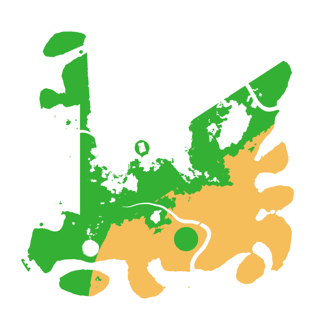 Biome Rust Map: Procedural Map, Size: 3500, Seed: 588519