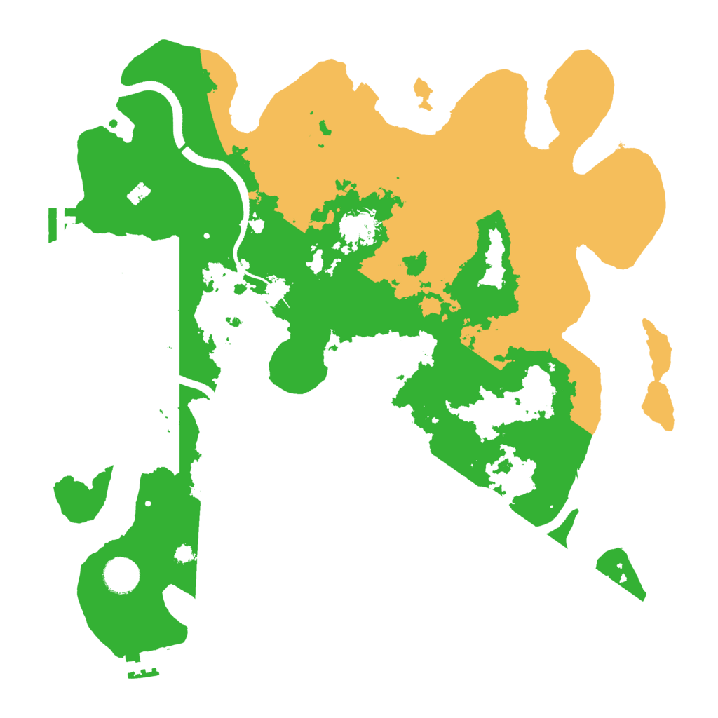 Biome Rust Map: Procedural Map, Size: 3500, Seed: 760827