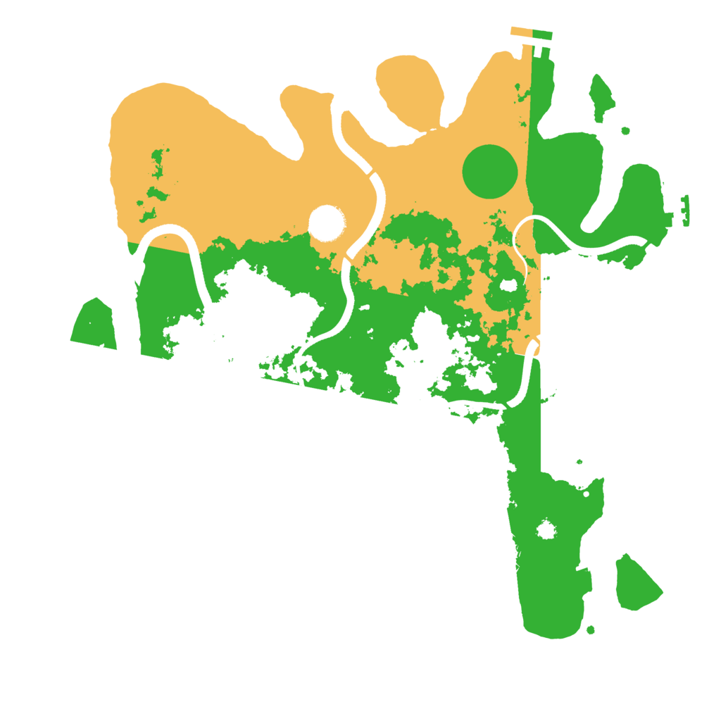 Biome Rust Map: Procedural Map, Size: 3500, Seed: 172243