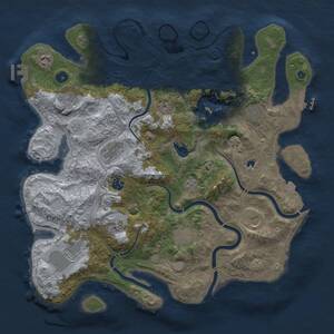 Thumbnail Rust Map: Procedural Map, Size: 4250, Seed: 1113116661, 16 Monuments
