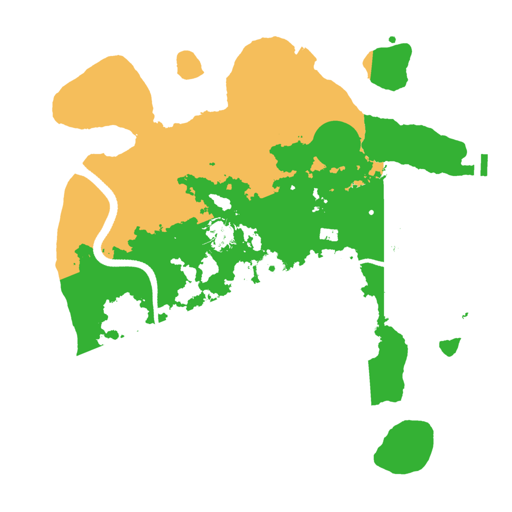 Biome Rust Map: Procedural Map, Size: 3000, Seed: 155176