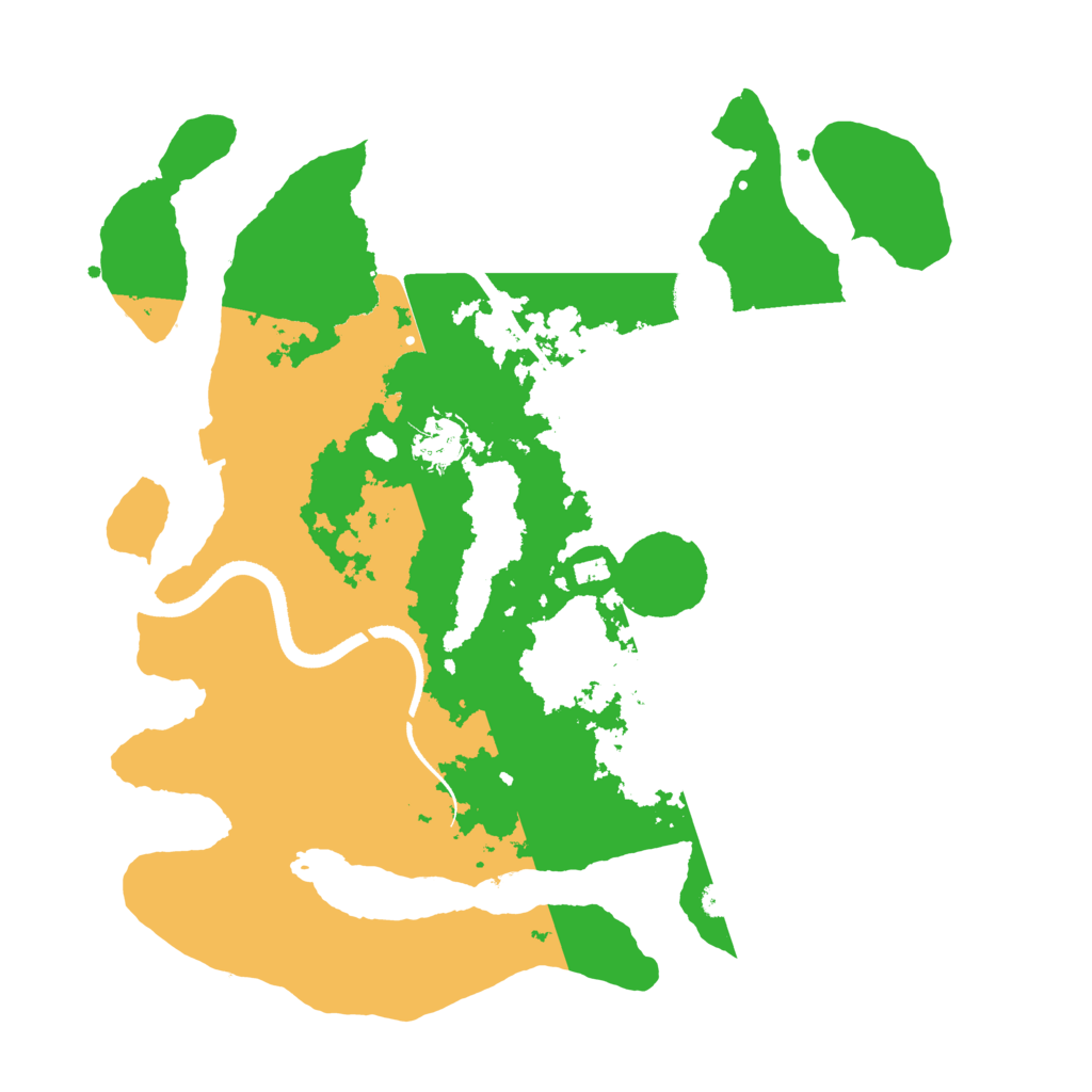 Biome Rust Map: Procedural Map, Size: 3500, Seed: 806883082