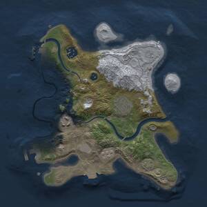 Thumbnail Rust Map: Procedural Map, Size: 2700, Seed: 393341886, 10 Monuments