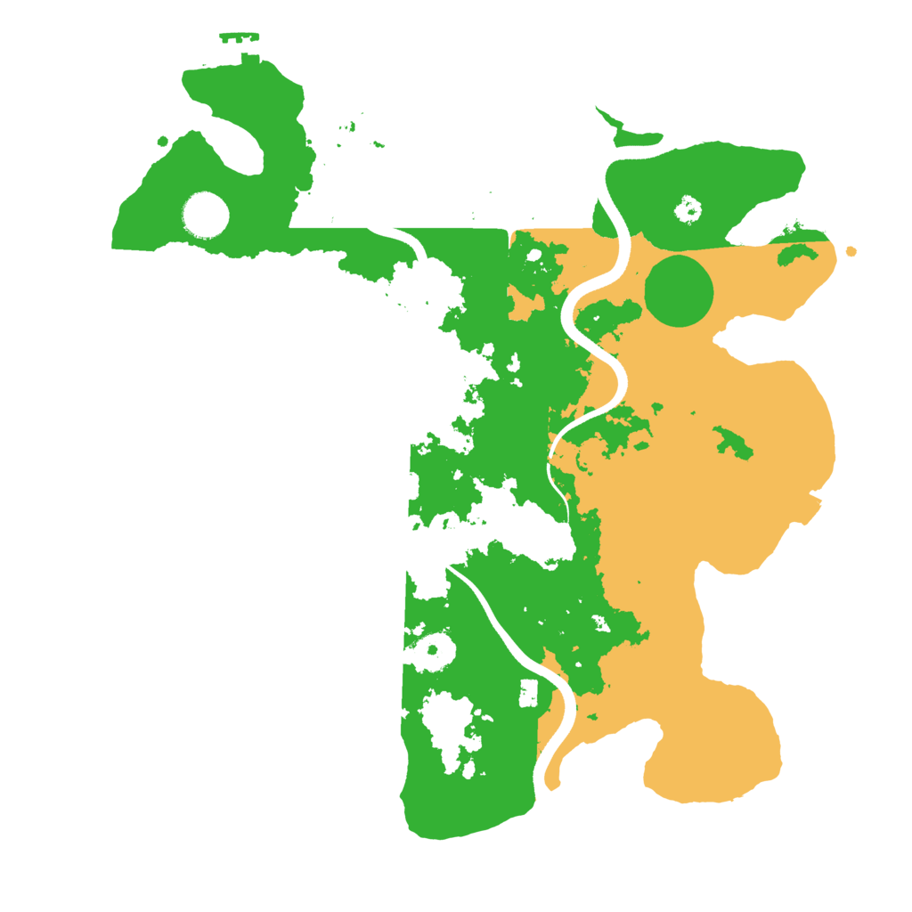 Biome Rust Map: Procedural Map, Size: 3500, Seed: 47383