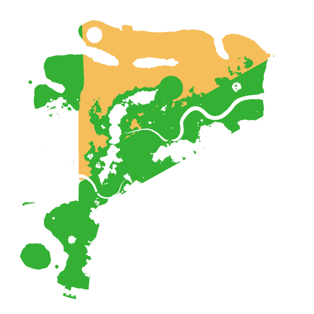 Biome Rust Map: Procedural Map, Size: 3500, Seed: 84937