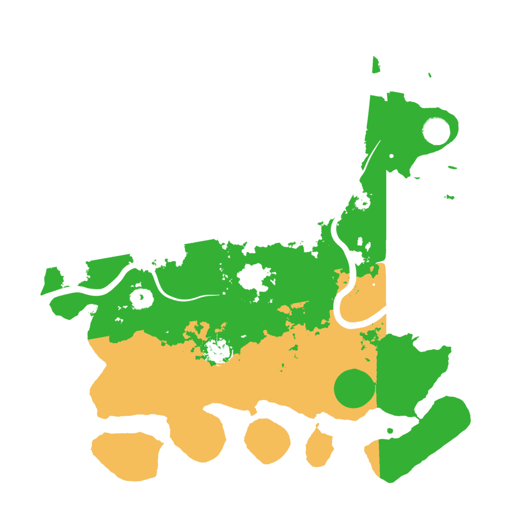 Biome Rust Map: Procedural Map, Size: 3500, Seed: 388899