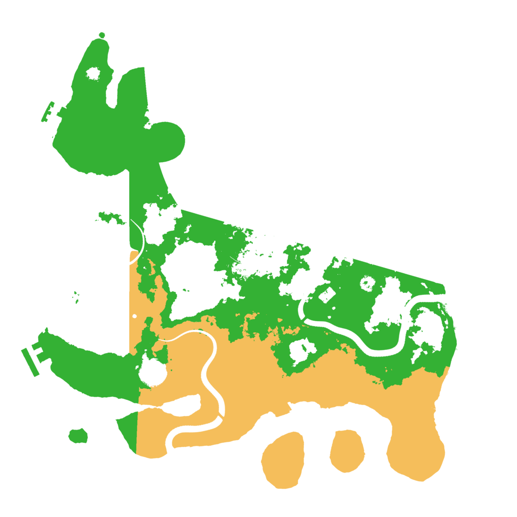Biome Rust Map: Procedural Map, Size: 3500, Seed: 759099