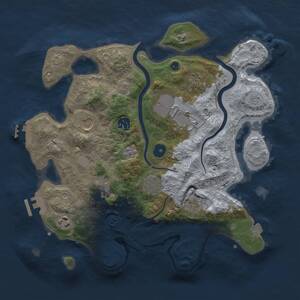 Thumbnail Rust Map: Procedural Map, Size: 3500, Seed: 1478708150, 15 Monuments