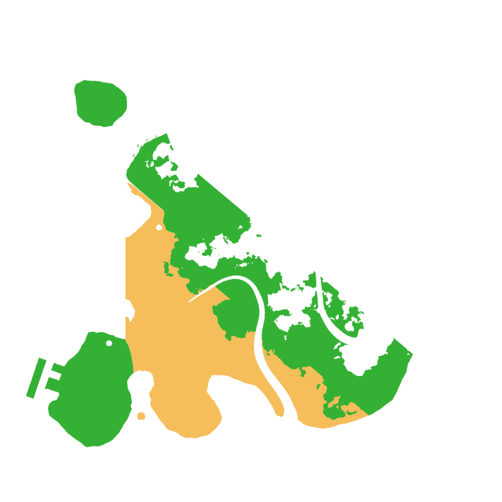 Biome Rust Map: Procedural Map, Size: 2500, Seed: 368406