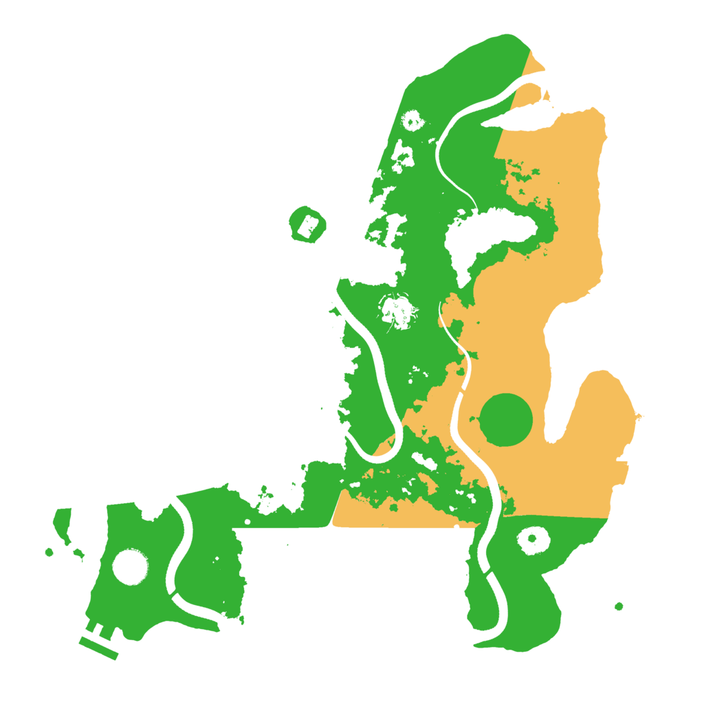 Biome Rust Map: Procedural Map, Size: 3500, Seed: 930761293