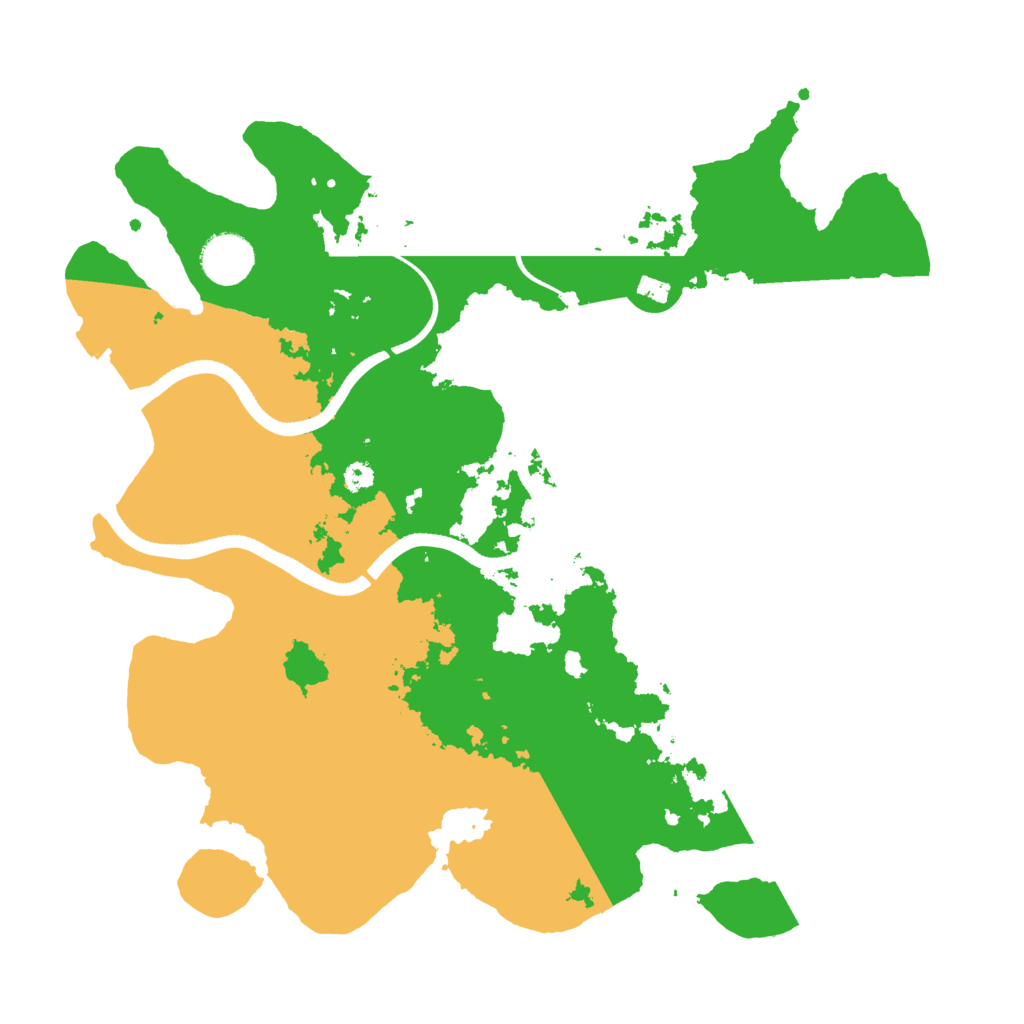 Biome Rust Map: Procedural Map, Size: 3500, Seed: 321092