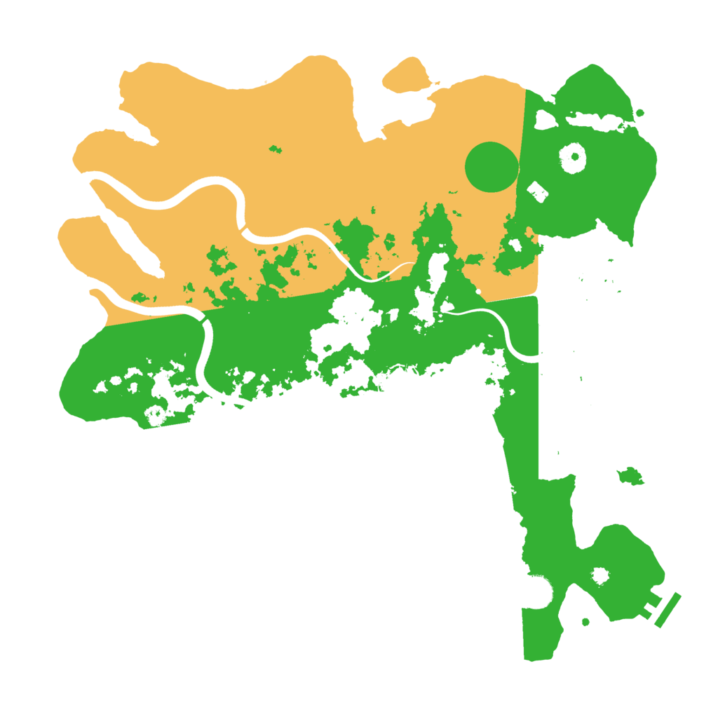 Biome Rust Map: Procedural Map, Size: 3750, Seed: 51203